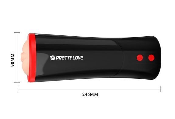 Автоматический премиум мастурбатор PRETTY LOVE - OZZY с режимом фрикций и звуковым сопровождением, BM-00900T54S