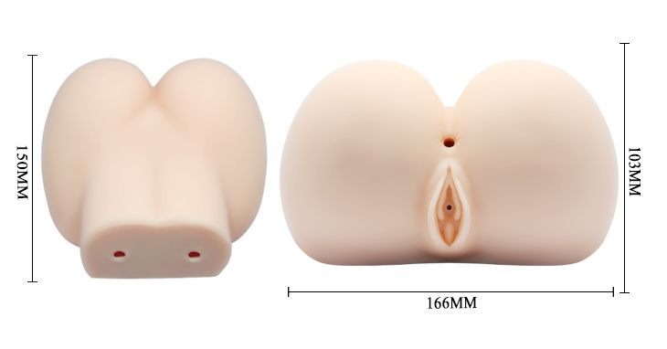 Мастурбатор двумя входами и вибрацией GRACES Vibrating Pleasure Ass&Vagina, BM-009141
