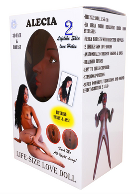 Надувная кукла BOYS of TOYS - ALECIA 3D с вставкой из киберкожи и вибростимуляцией, BS5900002