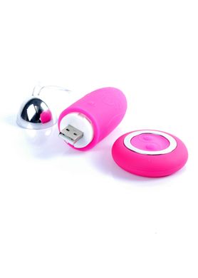 Виброяйцо с пультом ДУ - Remoted controller egg 0.3 USB Pink, BS2600108