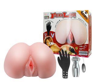 Мастурбатор вагина и анус с вибрацией French Lover Multispeed Vibrations, BM-009095