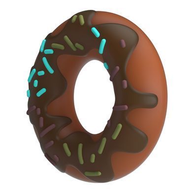 Ерекційне кільце Crazy Bull - Choco Super Donut Silicone Cock Ring, BI-210344