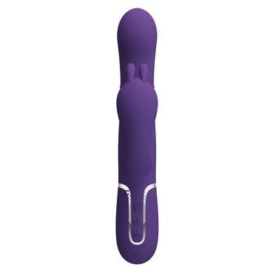 Вібромасажер з анальним та кліторальним стимулятором Pretty Love - Cammy Dark Purple Twinkled Tenderness, BW-500036-2