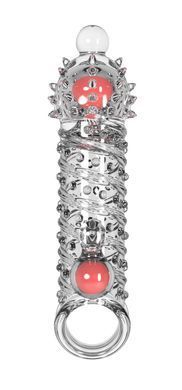 Подовжуюча насадка з вібростимуляцією Meleon - Meteor Hammer Wolf tooth sleeve Z2, ZPS-115