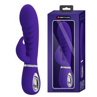 УЦЕНКА - Ребристый вибратор Pretty Love - Prescott Purple, DIS-BI-014635-3