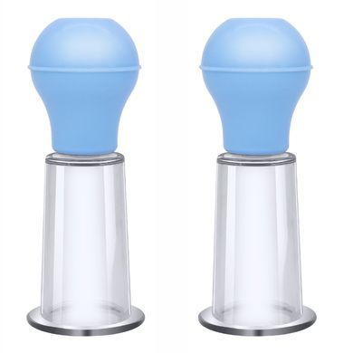 Набор из 2-ух вакуумных помп для стимуляции сосков CANWIN - Lollipop Pump Blue, CAN-P512 BLUE