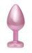 Анальная пробка с кристаллом EGZO - Pink Perl Heart Plug Purple, size S