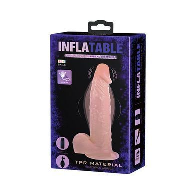 Расширяющийся вибратор на присоске INFLATABLE, BW-008067AQ