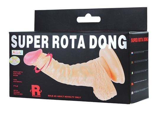 Реалистичный вибратор на присоске BAILE - SUPER ROTA DONG, BW-008082X