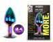 Анальна пробка з кристалом EGZO - Multicolor Round Plug Purple size M