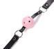 Кляп шар Classic plastic Black and Pink, SKN-KK04
