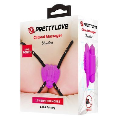 Стимулятор клитора Prety Love - Clitoral Massager Heartbeat 10 vibration functions, BW-022093