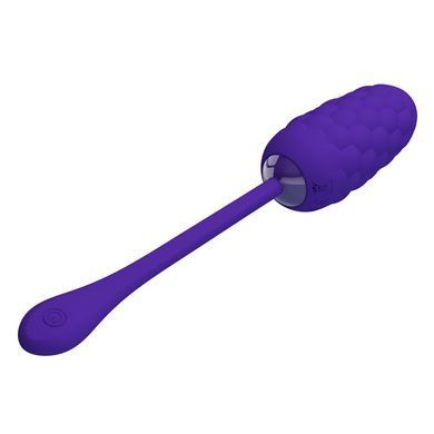 УЦЕНКА - Виброяйцо с рельефным дизайном Pretty Love - MARINA EGG Purple, DIS-BI-014708-3