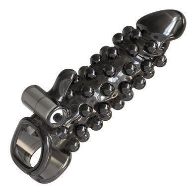 Подовжуюча насадка з вібростимуляцією Meleon - Explosive Beads Steel Cannon Wolf Tooth Set Z2, ZPS-120