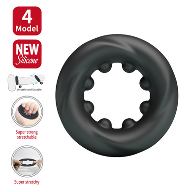 Эрекционное кольцо Crazy Bull №4 - DAQUEZ super soft silicone, BI-210354