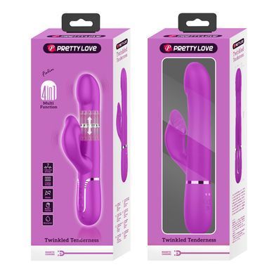 Вибромассажер с поступательным движением серии Pretty Love - Falin Twinkled Tenderness Purple 7 vibration functions 4 rolling functions, BW-500012