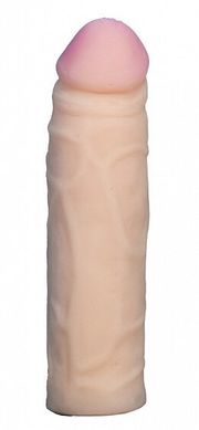 Насадка для страпона тілесна EGZO CIBERSKIN NSTR11 ( 16,5 см х 3,7 см )