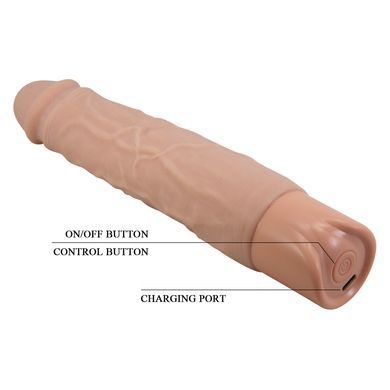 Перезаряжаемый вибратор реалистик Pretty Love - Osric Realistic Vibrating Dildo, BW-500081