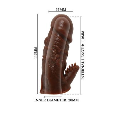Насадка - презерватив BI-016001-0902S ( коричневый )