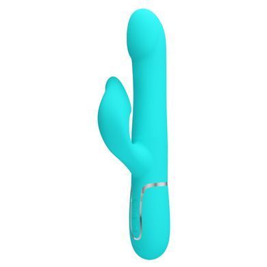 Вибромассажер с поступательным движением серии Pretty Love - Falin Twinkled Tenderness Green 7 vibration functions 4 rolling functions, BW-500012-1