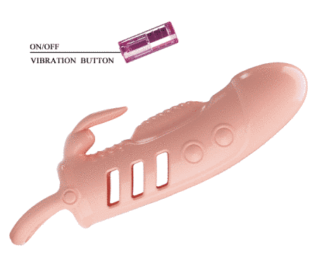 УЦЕНКА - Удлиняющая насадка с вибростимуляцией ( на 2,5 см ) PRETTY LOVE - PENIS SLEEVE Sloane, BI-026243