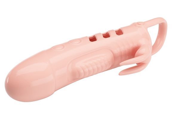 УЦЕНКА - Удлиняющая насадка с вибростимуляцией ( на 2,5 см ) PRETTY LOVE - PENIS SLEEVE Sloane, BI-026243
