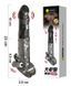Подовжуюча насадка з вібростимуляцією Meleon - Big Black Steel Cannon Wolf Tooth Set Z2, ZPS-124
