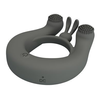 Ерекційне вібро кільце Pretty Love - Master Ring GREY, BI-210324-1
