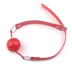 Кляп шар Classic plastic Red, SKN-KK07