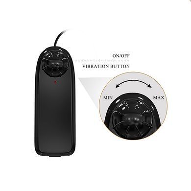 Вибратор на присоске BAILE - Beautiful Zebulon Vibration 7.6" Brown, BW-008108ZR-1