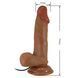 Вибратор на присоске BAILE - Beautiful Zebulon Vibration 7.6" Brown, BW-008108ZR-1