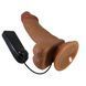 Вибратор на присоске BAILE - Beautiful Zebulon Vibration 7.6" Brown, BW-008108ZR-1