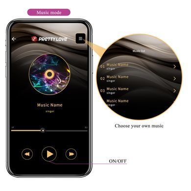 Вибратор для пар со смарт управлением Pretty Love - Aari, BI-300076HP