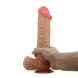 Фалоімітатор на присосці, з хребтом та ефектом ковзної шкіри LyBaile - Sliding Skin 10,2&rdquo; Flesh, BW-008103NRG