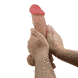 Фалоімітатор на присосці, з хребтом та ефектом ковзної шкіри LyBaile - Sliding Skin 10,2&rdquo; Flesh, BW-008103NRG