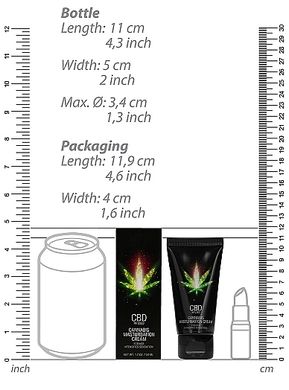 Стимулирующий крем для женщин Shots - CBD Cannabis Masturbation Cream For Her, 50 ml