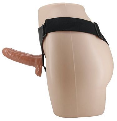 Страпон с вибрацией Ultra Passionate Harness Realdeal Penis 6.2'' - Brown, BW-022064Z