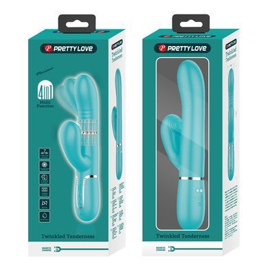 Вибромассажер с поступательным движением серии Pretty Love - Mariana Twinkled Green 7 vibration functions 4 rolling functions, BW-500034-1