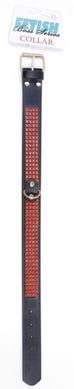 Ошейник из искуственной кожи с кристаллами Fetish Boss Series - Collar with crystals Red, BS3300110
