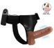 Страпон с вибрацией Ultra Passionate Harness Realdeal Penis 6.2'' - Brown, BW-022064Z