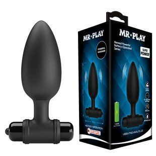 Анальний стимулятор з вібрацією Mr. Play - Super Power Vibrating Anal Plug, BI-040107-MR