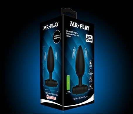 Анальный стимулятор с вибрацией Mr. Play - Super Power Vibrating Anal Plug, BI-040107-MR