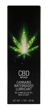 Универсальный лубрикант Shots - CBD Cannabis Waterbased Lubricant, 50 ml