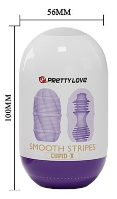 Мастурбатор яйцо Pretty Love - Smooth Stripes Cupid-X, BI-014931-3