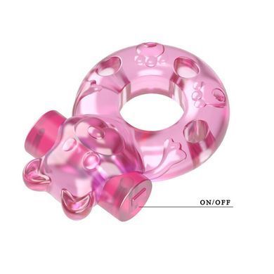 Кільце з вібрацією і презервативом "Vibrator & condom" BI-010083