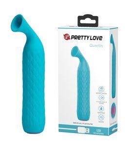 Вагинальный мини вибратор с вакуумным стимулятором Pretty Love - Quentin, BI-014564-1