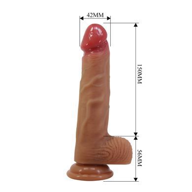 Силиконовый фаллоимитатор на присоске PRETTY LOVE - Lisle 8.1" Super Soft Liquid Silicone Dildo, BW-008137N