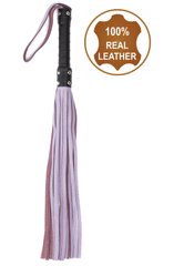 Флоггер из натуральной кожи Flirty Leather - Lavender, BM-00009