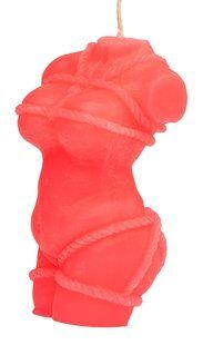 Свічка LOVE FLAME - Shibari I Red Fluor, CPS09-RED