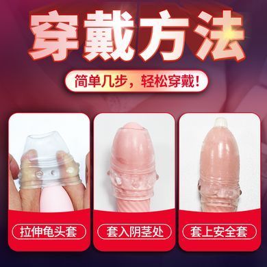 Набор из 2-х стимулирующих насадок на пенис Meleon - Hypoallergenic Glans Cover, SPS-02